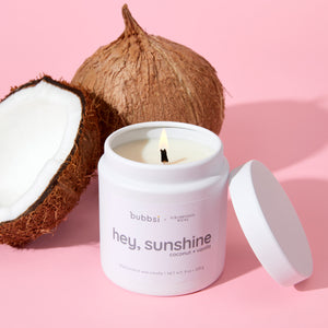 "Hey, Sunshine" Candle by Scrumptious Wicks x Bubbsi