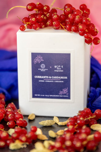 Currants & Cardamom Candle by Scrumptious Wicks x Milk and Cardamom